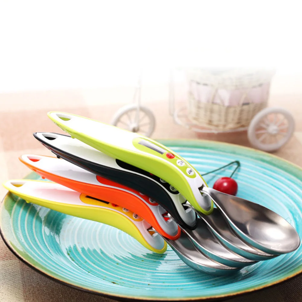 Portable LCD Digital Kitchen Scale Measuring Spoon Gram Electronic Spoon Weight Volumn Food Scale hot sale Drop ship P20