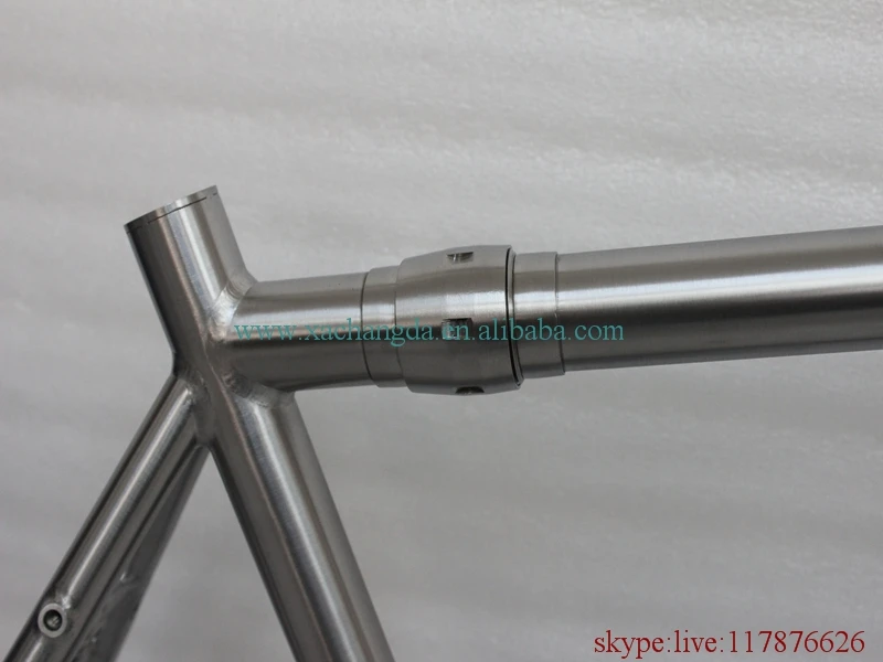 Flash Deal titanium road bicycle frame with taper head tube and liding dropouts BSA thread BB shell couple gearbox 3