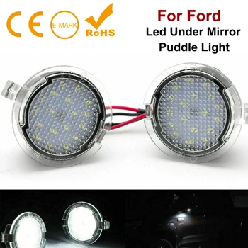 

2Pc Can-bus Full LED Side Rear Mirror Puddle Lights Lamp For Ford Edge Mondeo MK5 Fusion Flex Explorer Taurus F-150 Range