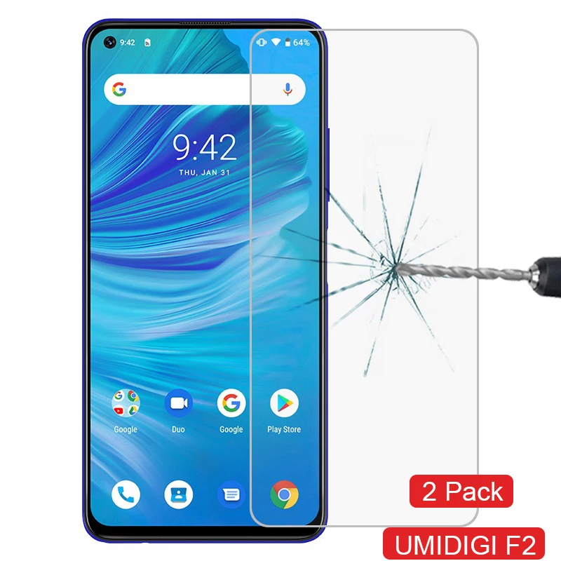 Защитная пленка для экрана UMI UMIDIGI F2 из закаленного стекла Android 10 с глобальной
