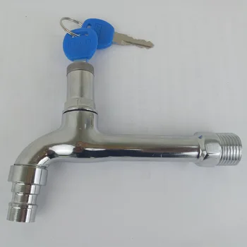 

Outdoor Lock Lengthen 4 Hours Single Cold Anti-Theft Tap Wall-in Key Washing Machine Faucet Kitchen Balcony Bathroom 20mm