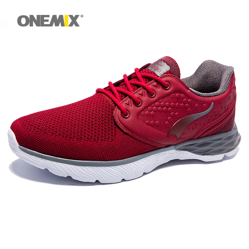 ONEMIX Men Running Shoes Breathable Walking Sneakers Light Sport Retro Trending Style Athletic Outdoor Trekking Walking Footwear