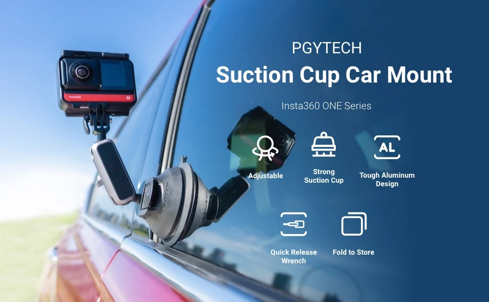Montagem de ventosa insta360 compatível com oner, onex, um