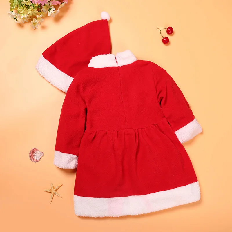 Рождественская одежда для маленьких мальчиков и девочек, костюмы для малышей, детская одежда, комбинезоны для новорожденных мальчиков с Санта-Клаусом, платье для маленьких девочек, фланелевый комплект для малышей