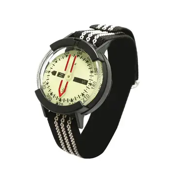 

Waterproof High Precision Professional Wrist Diving Compass Luminous 60M/197Feet Outdoor Compass Fluorescent Dial Adjustable For