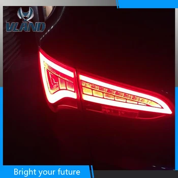 

LED Tail Lights For HYUNDAI SANTA FE 2013 2014 2015 2016 2017 For Santafe Rear lights Tail Lamp Brake Red Smoke
