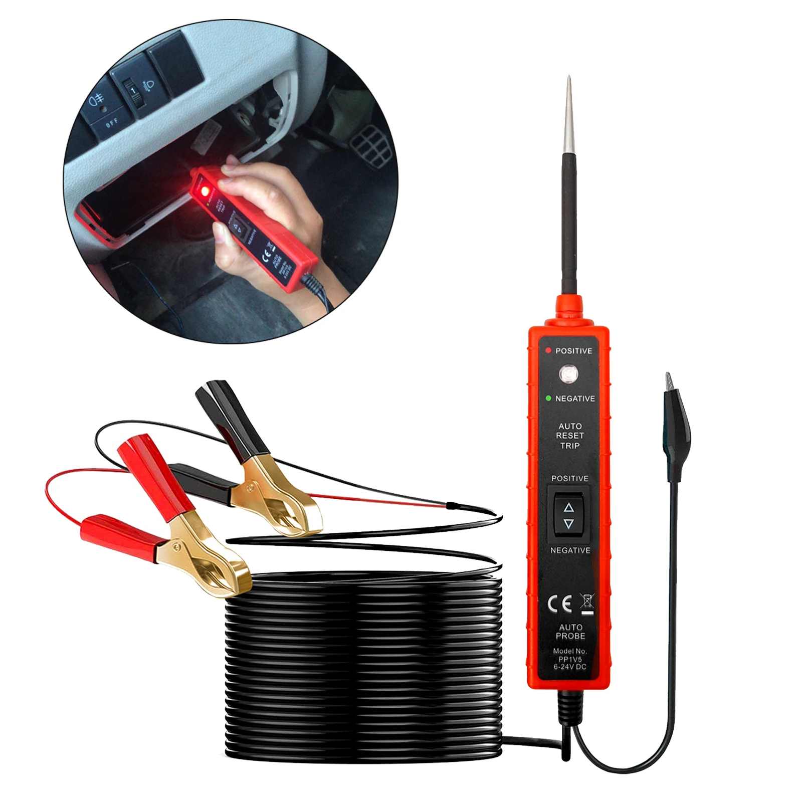 Car Digital Electric Voltage Tester Light Test Pen Automotive Test Probe Healthy 