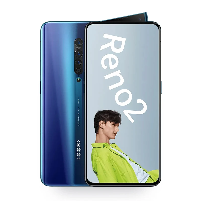 Запечатанный OIS запечатанный OPPO Reno 2 Мобильный телефон Snapdragon 730G Восьмиядерный 48MP