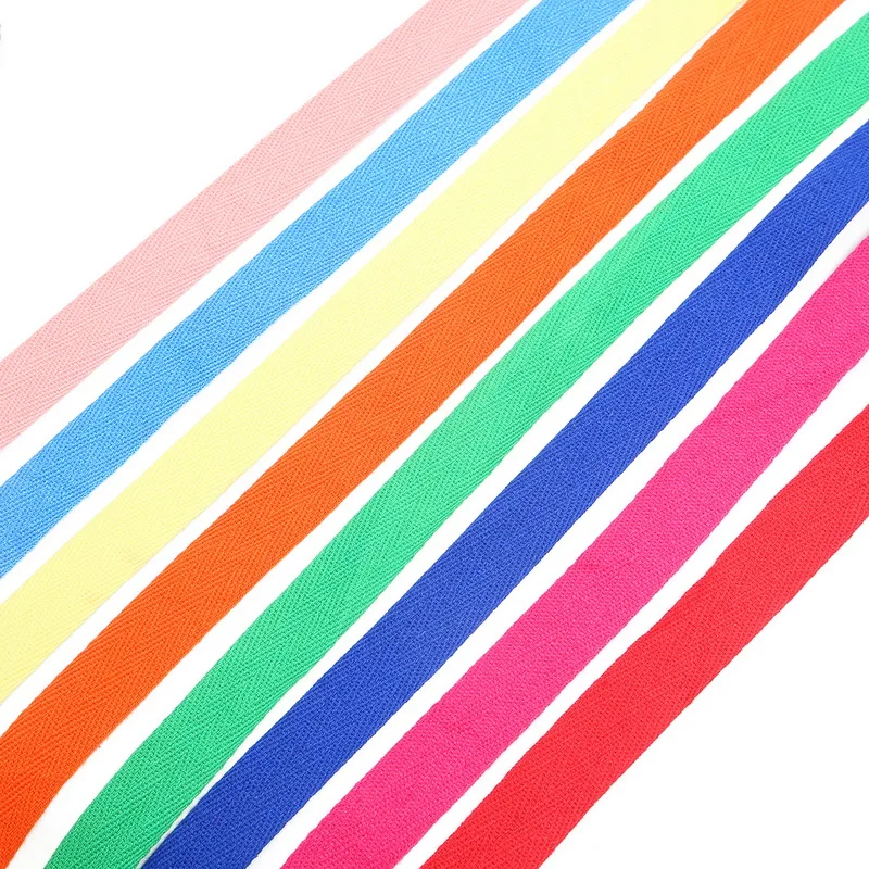5Meter 2cm Multi Color Herringbone Tape Ribbons 100% Cotton Woven Ribbon Sewing Overlock Cloth Strap Belt DIY Accessories ribbon decoration sewing ribbon cotton ribbon