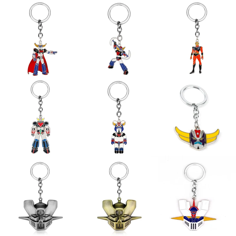 Аниме Mazinger Z металлический брелок НЛО робот грендайзер логотип в виде маски