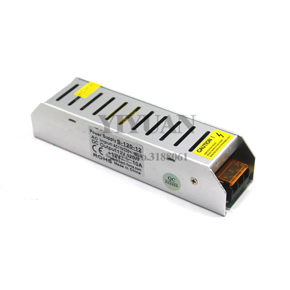 Выключатель питания DC12V 10A 120 Вт светильник ing Transformers 110 В 220 AC к DC 12 адаптер RGB