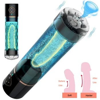 Electric Male Masturbator Cup Hydro Machine Penis Water Pump Penis Delay Training with Spa Sex Toys For Men Penis Enlargement 1