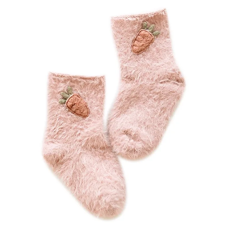 Uinisex/Детские Носки Теплая махровая одежда для детей от 0 до 36 месяцев зимние Бархатные Носки-тапочки для малышей Аксессуары для младенцев, хлопковые носки для мальчиков и девочек - Цвет: as the picture show
