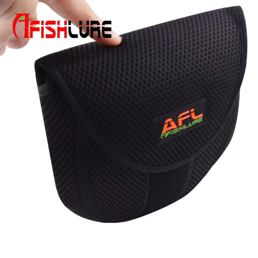 Afishlure рыболовный мешок приманка кастинговая катушка сумки для рыболовных снастей 19,5 см приманка кастинговая катушка защитный чехол черная кастинговая Катушка Сумка
