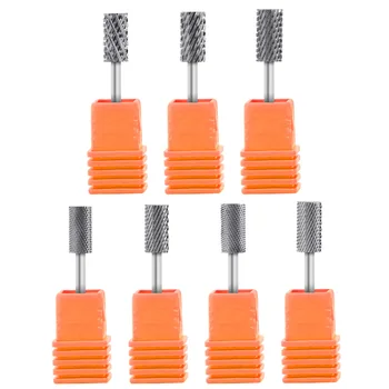 

1Pcs Carbide Tungsten Milling Cutter Burrs Electric Nail Drill Bit 7 Types Rotary Cuticle Polishing Tools for Manicure Drill