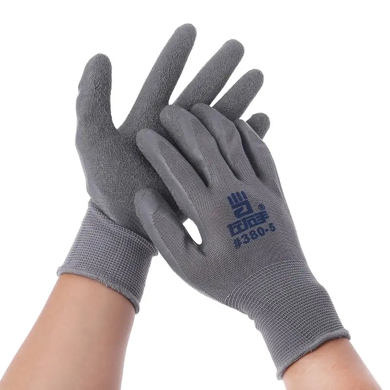 

Nylon Labor Gloves Anti Cutting Antiskid Acid Resistant Workplace Safety Hand Protection