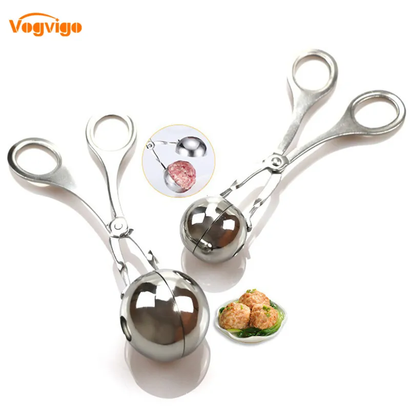 VOGVIGO 304 форма из нержавеющей стали для фрикаделек зажим полированный Фрикаделька зажим Фрикаделька производитель простой в использовании удобный и быстрый