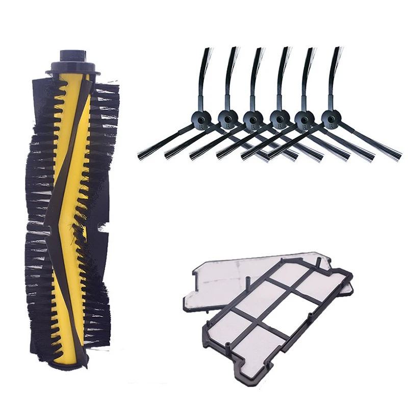 

Robot Vacuum Cleaner Parts Kit for ILIFE V7/V7S/V7S Pro Main Brush/Side Brush/Hepa Filter ILIFE V7S Pro Accessories