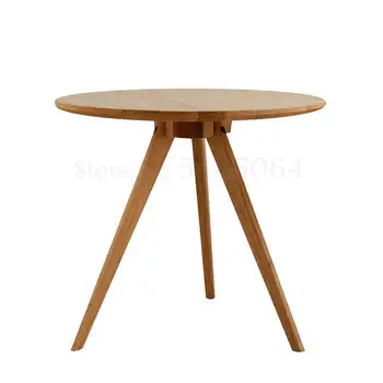 

Nordic Coffee Table Living Room Small Coffee Table Round Coffee Table Solid Wood Sofa Table Log Coffee Table Japanese-style Coff