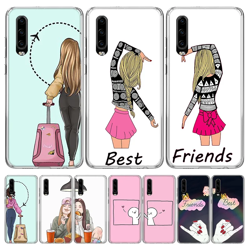 Чехол для телефона Best Sisters and friend Huawei P40 P30 P20 Mate 30 20 10 Pro P10 Lite P Smart Z + 2019 Подарочный