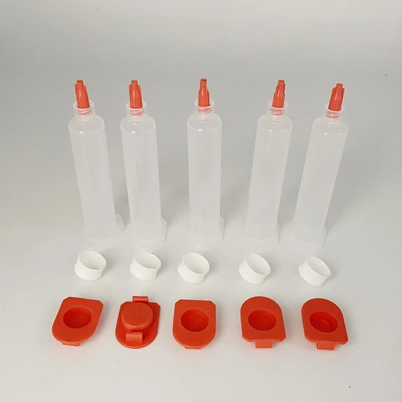 Jogos Lote Conjuntos de Distribuição de ar 10cc Cola Adesiva Dispensar Seringa Barril Manga Pistont Tampa de Ponta Tampas de Extremidade 50