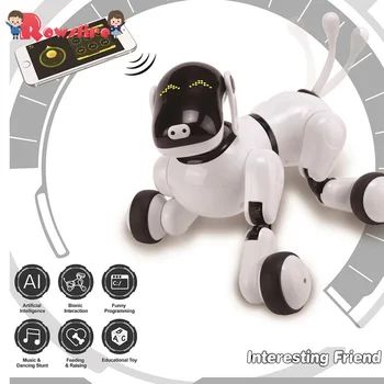 

Rowsfire Pet Robot Dog Toy With Dancing Singing/ Speech Recognition Control/ Touch Sensitive/ App Custom Programming Toys