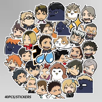 

50Pcs/Set Haikyuu!! Stickers Japanese Anime Sticker Volleyball For Decal On Guitar Suitcase Laptop Phone Fridge Motorcycle Car