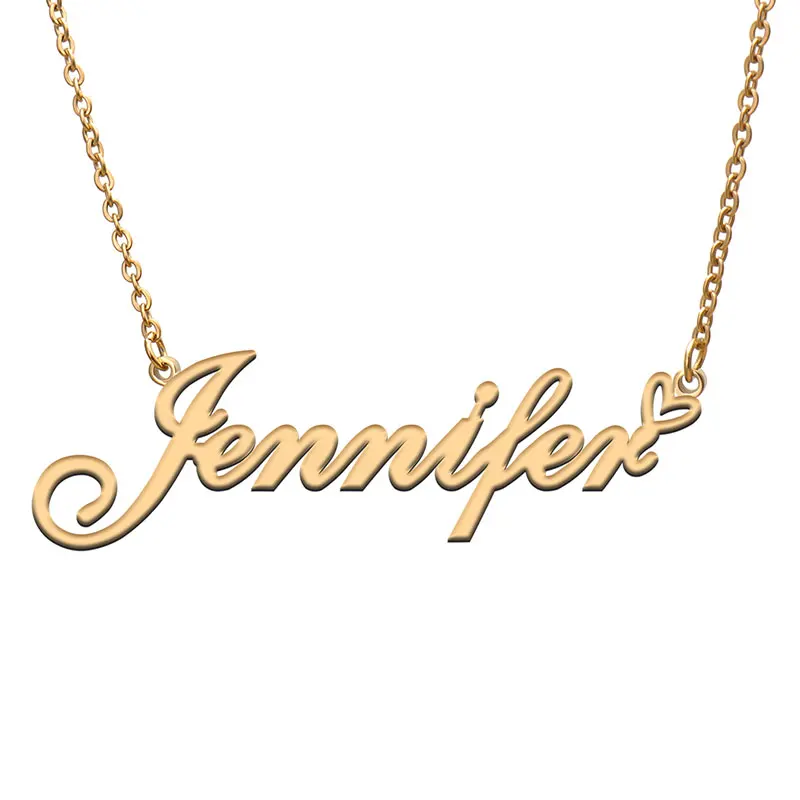 Silver Nameplate Pendant Femme Mother 