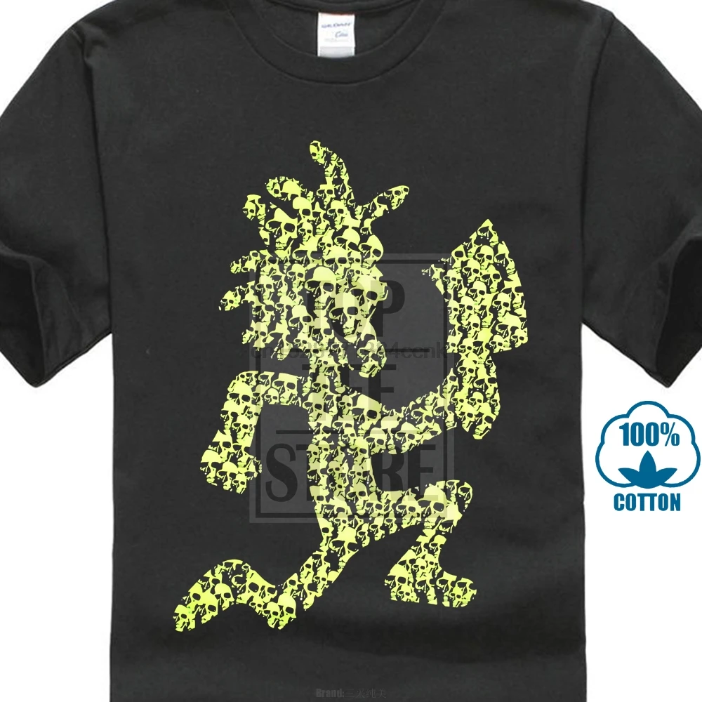 

Insane Clown Posse Skeletons Glow In The Dark Black T Shirt New Official Icp