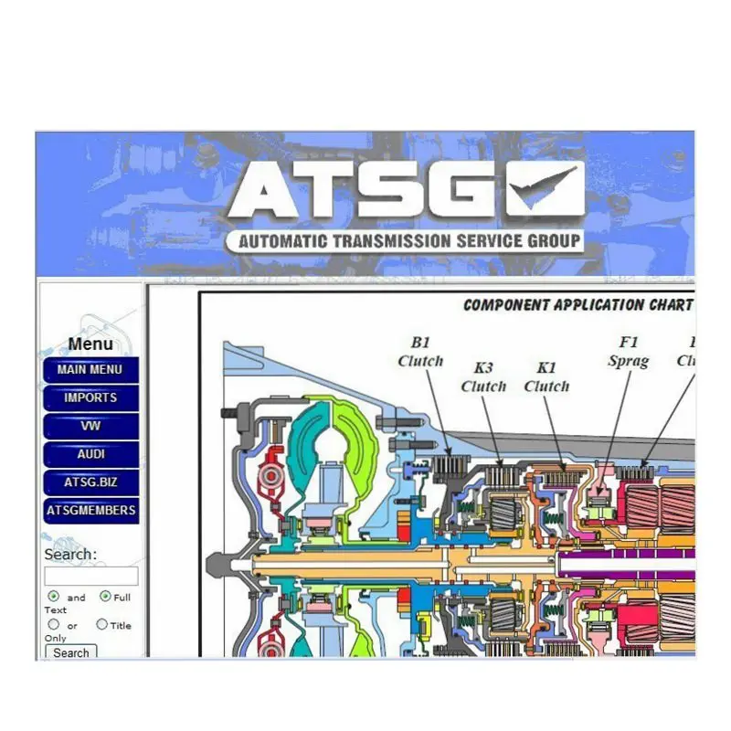  Último Software de diagnóstico automático manuales de reparación de transmisión ATSG software de re
