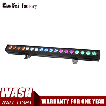 

DJ Party light 18x15W RGBWA 5In1 Led Wash Decoration Wall Washer Light DMX Control Matrix Light Bar