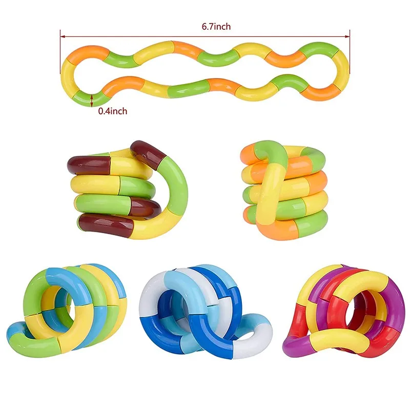 Sensory Roller Twist Relief Fidget Torsion Toys Anti Stress Adult Brain Relax Decompression Child Rope For Stress Kids Focus Toy