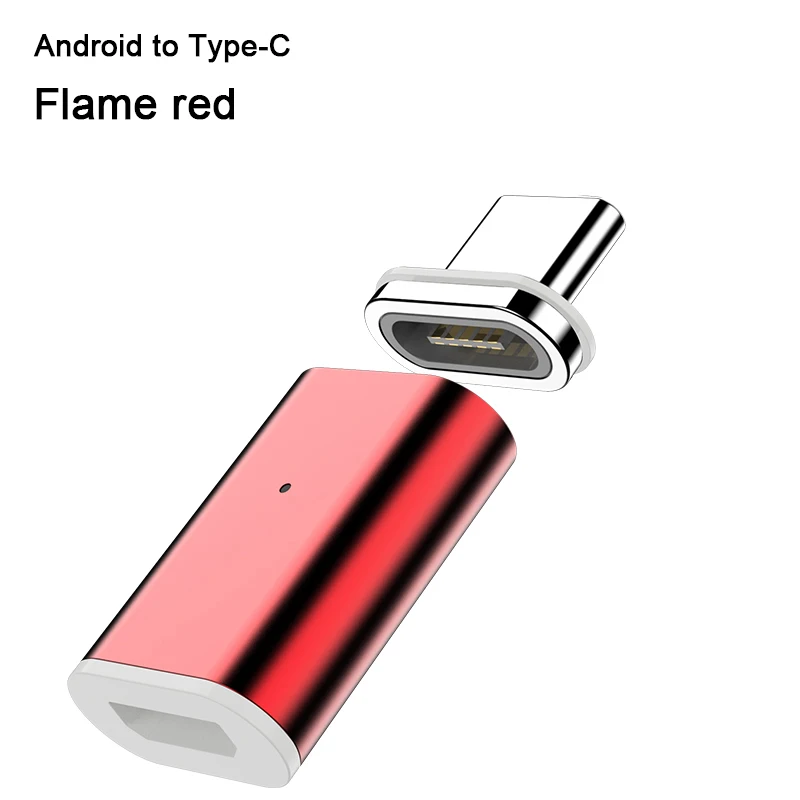 Магнитный адаптер 3A типа C для Micro USB для samsung huawei Xiaomi Магнитный зарядный шнур для передачи данных Быстрая зарядка 3,0 Быстрая зарядка - Цвет: Micro USB to Type C