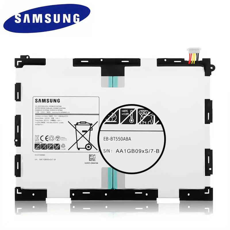 10000mah battery mobile SAMSUNG Orginal Tablet EB-BT550ABE 6000mAh Battery For Samsung Galaxy Tab A 9.7" SM-T550 SM-P550 SM-T555 SM-T555C SM-P351 phone battery charger