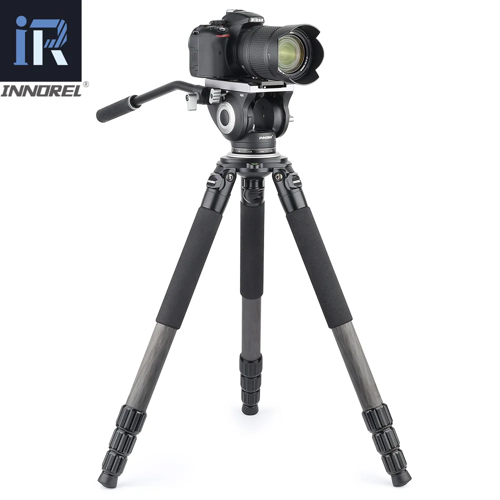 Video Fluid Head H85 CNC technology 10kg load Hydraulic Damping adjustable Tripod Heads Manfrotto 501PL Q. R. Plate for Monopod