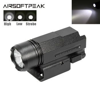 

Tactical Airsoft Laser Light Sight Gun Flashlight Aluminum for 20mm Rail Pistol Picatinny Torch Glock 17 19 18C 24 Accessories