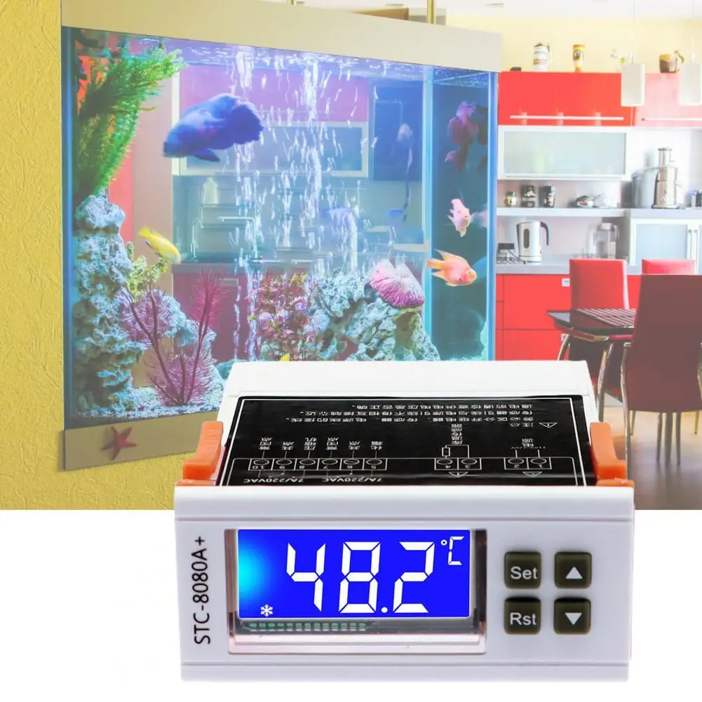 12/24/220V Intelligent Temperature Controller Single Probe Automatic Defrost Digital Refrigerator Thermostat for Cold Storage |
