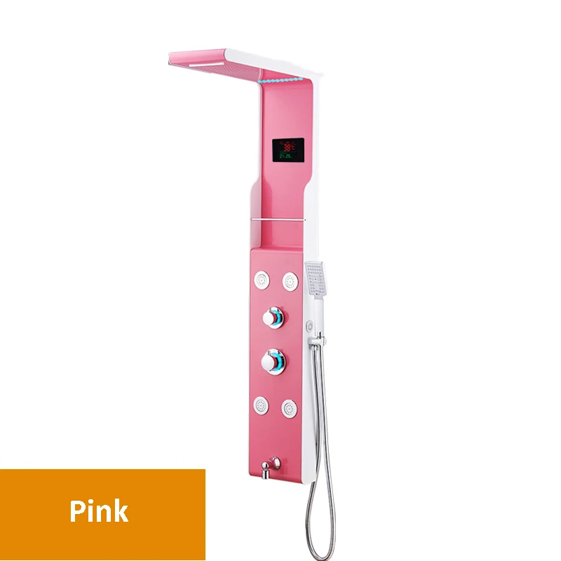 Wall-Mounted-LED-Light-Rain-Waterfall-Shower-Panel-Faucet-Body-Massage-Jets-Shower-Faucet-Brass-Tub (1)