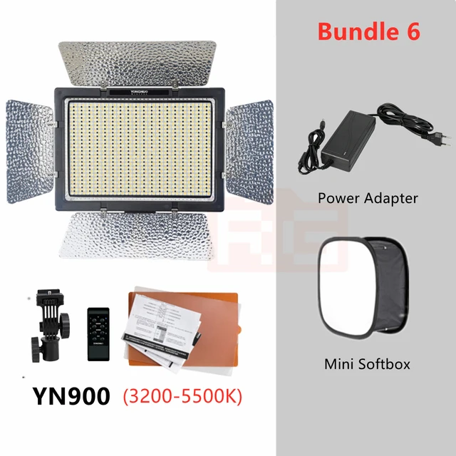Yongnuo YN-900 LEDビデオライト900球のLEDを搭載 カメラ&amp;ビデオカメラ用 (AC電源アダプター付き 5500Kのみ) qqffhab Amazon | Yongnuo YN-600 LEDビデオライト 600球のLEDを搭載