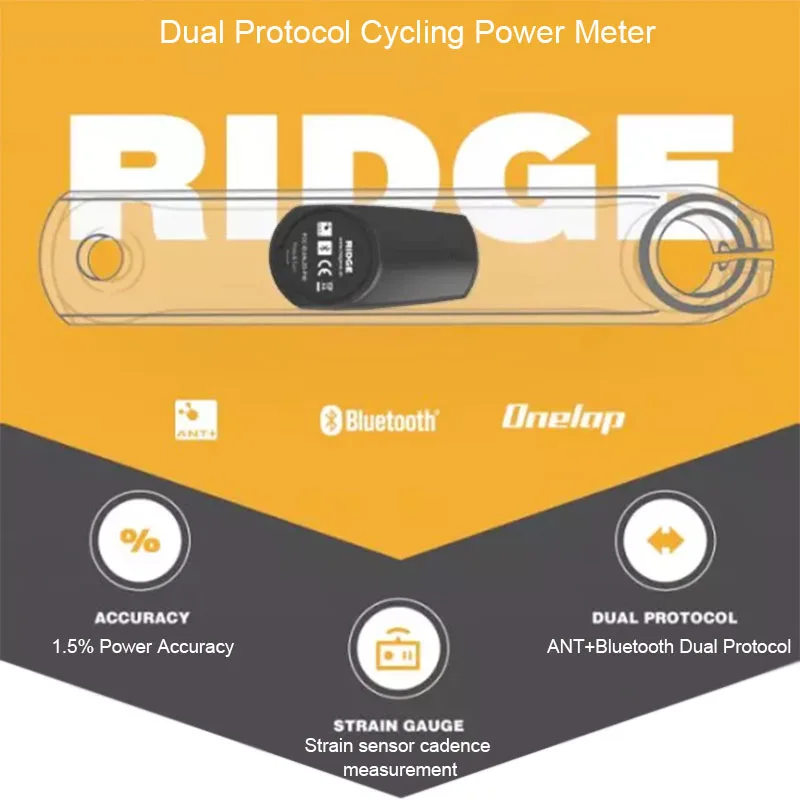Коньковый измеритель мощности, велосипедный датчик скорости, каденция, беспроводной муравей+ двойной протокол R8000, односторонний Кривошип, UT, Mtb, дорожный велосипед, Натяжной датчик