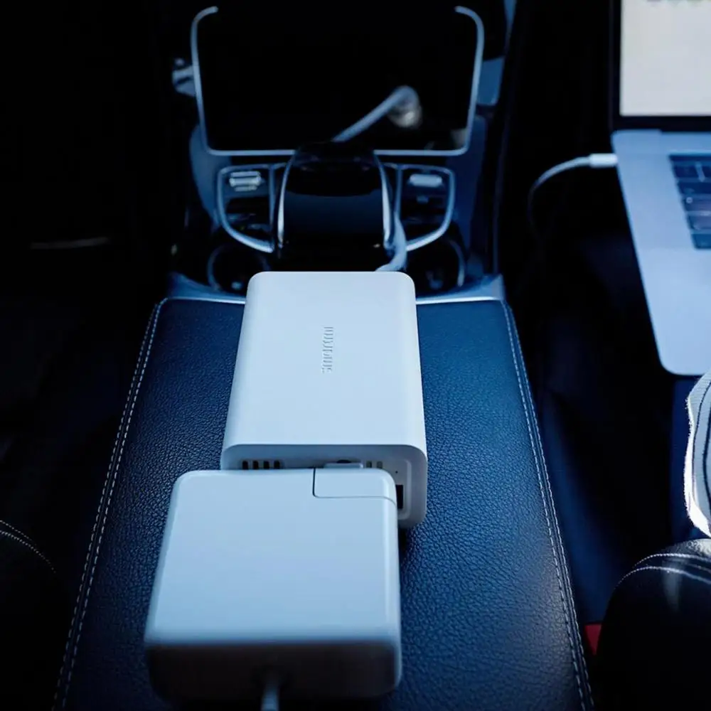 Портативное автомобильное зарядное устройство Xiaomi Mijia SMARTMI 100 Вт Инвертор