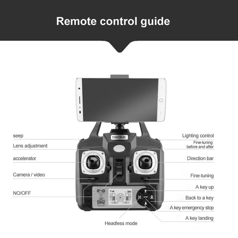 X52 Drone HD 1080PWifi передача fpv quadcopter PTZ высокого давления стабильная высота Rc вертолет