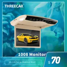 1080P 10,1 Zoll Auto Monitor Flip Unten TFT LCD Automobil Dach Montieren Monitore Mit MP5 Player USB SD Auto decke Monitor