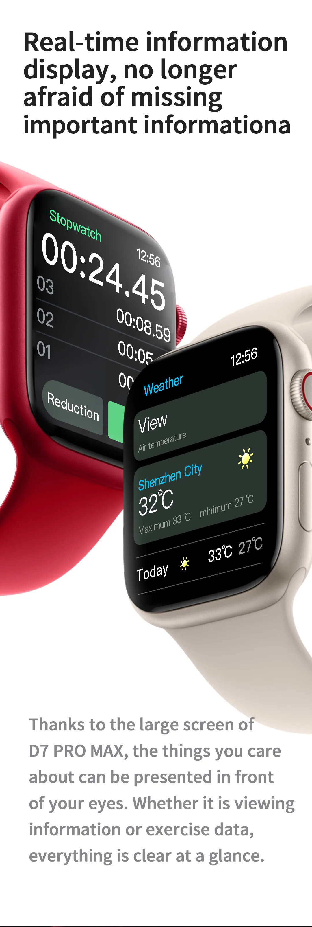 D7 Pro Max Smart Watch Fast Wireless Charging Voice Assistant Smartwatch Bluetooth Call DIY Watchface IP68 Waterproof Sportwatch