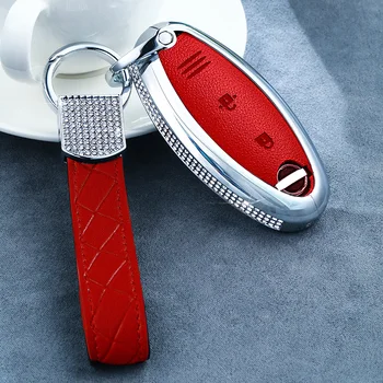 

Luxury Diamond Car Remote Key Case Key Cover For Nissan Qashqai J10 J11 X-Trail T31 T32 Kicks Tiida Pathfinder Murano Note Juke