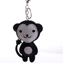 Серия животных кожаный брелок для ключей Милая Маленькая обезьяна меховая одежда Сумочка Подвеска поперечная граница поставка товаров маленькие ювелирные изделия кто