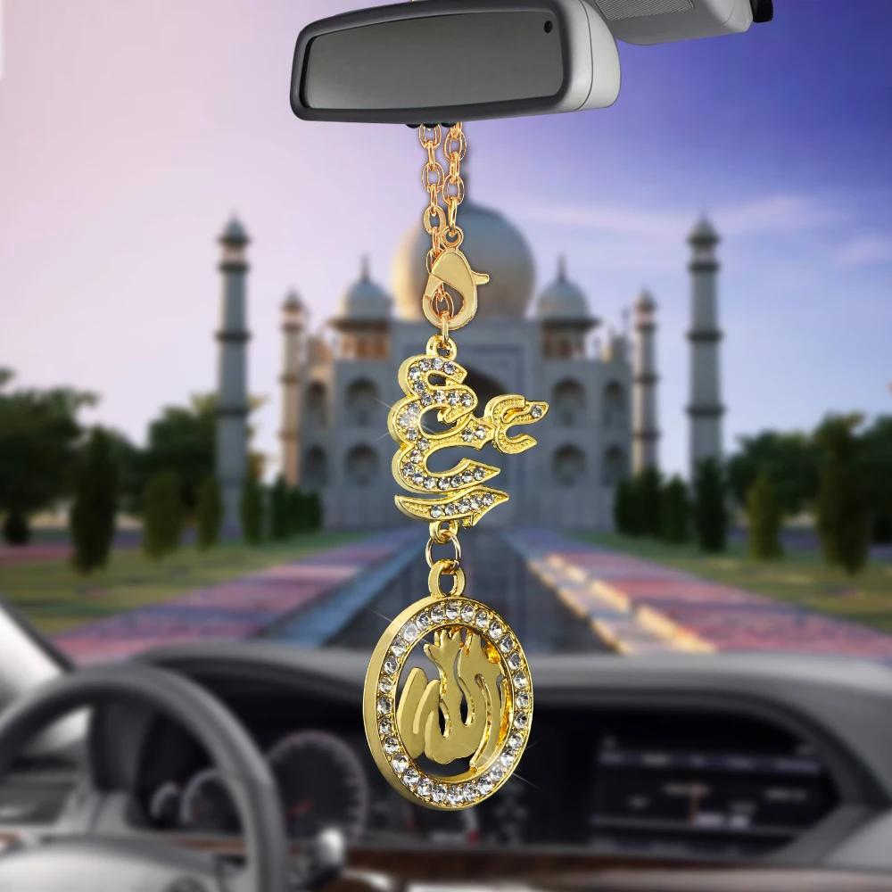 SHOYY Muslim Allah Car Rear View Mirror Pendant Auto 