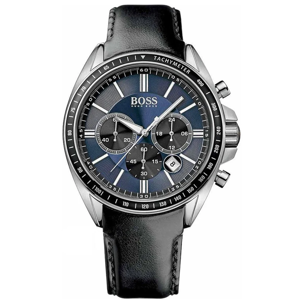 Роскошные брендовые немецкие мужские многофункциональные кварцевые часы с хронографом и браслетом BOSS, мужские часы с кожаным ремнем HB1513092 man - Цвет: 103