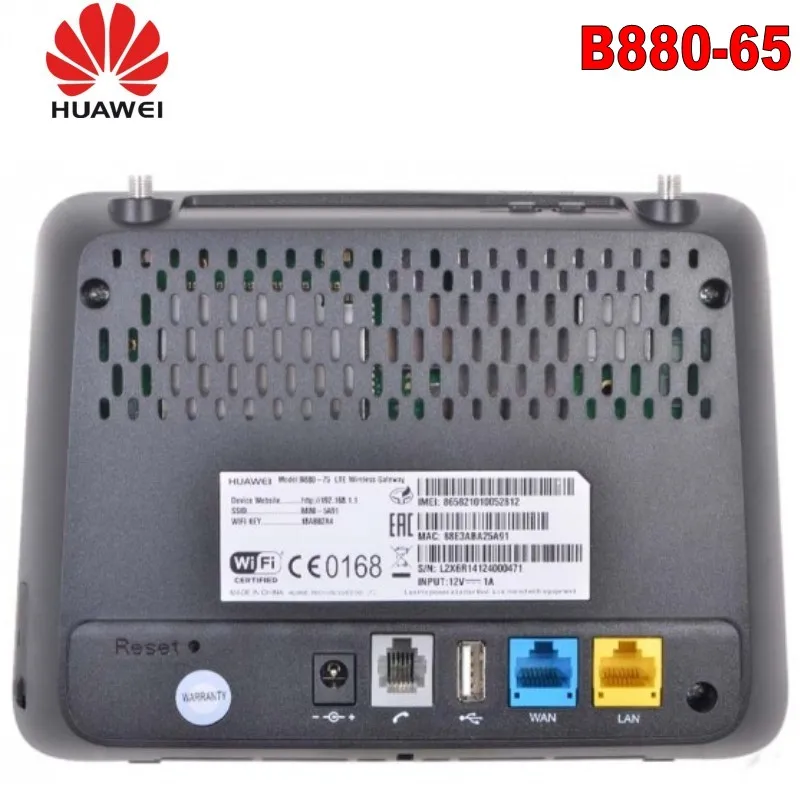Мобильный беспроводной маршрутизатор Huawei B880 65 LTE FDD 900/1800/2100/2600Mhz TDD2300/2600Mhz|router modem|wifi