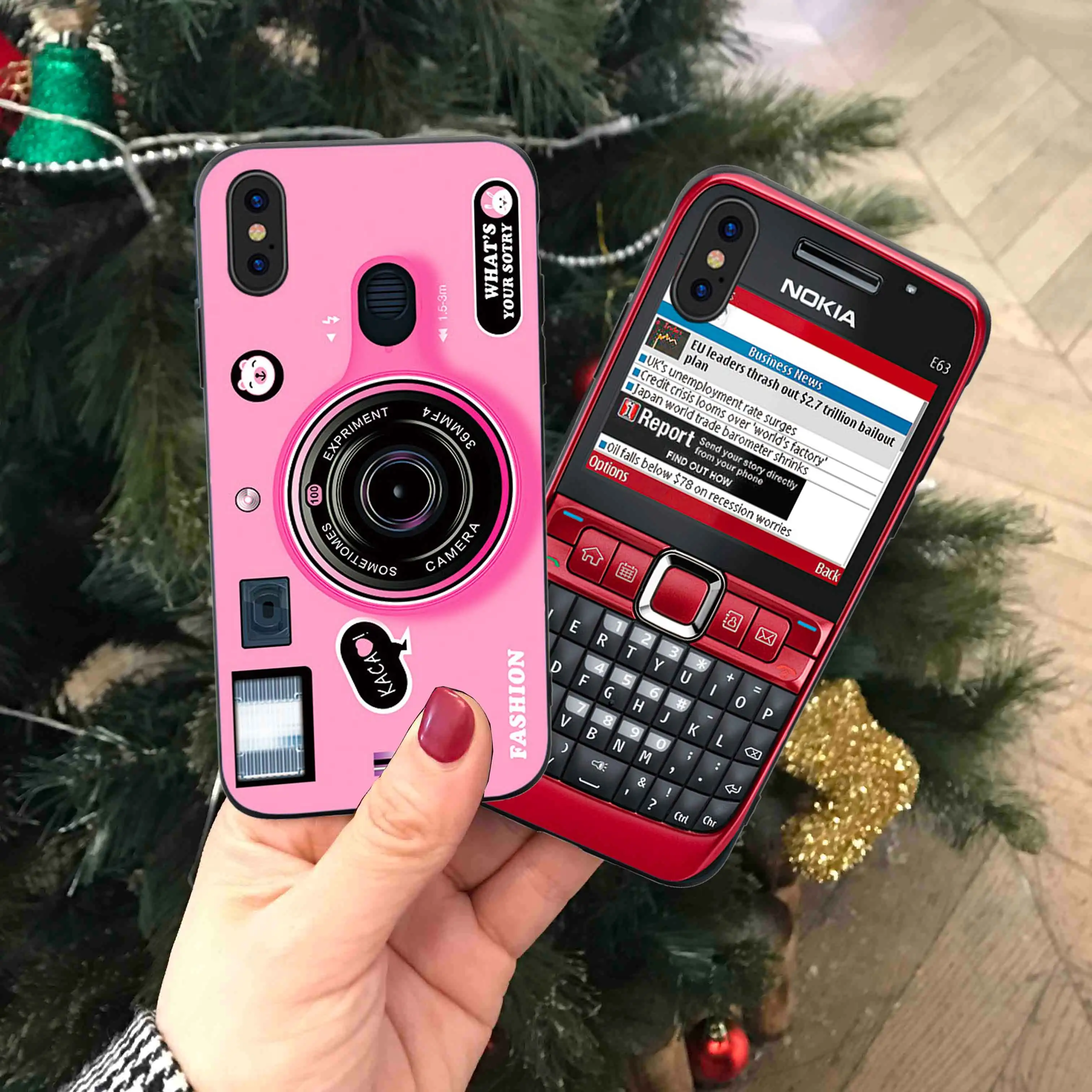 

RKQ Funny Camera Shell Pattern Soft Silicone Phone Case Cover For Iphone 5 5S SE 6 6S 7 8 Plus X XS XR XS Max TPU Case Cover